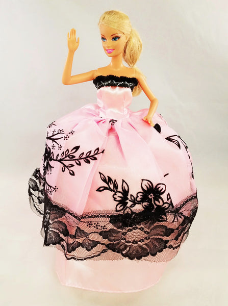 black dress barbie doll Black wedding dress for barbie doll main image 0