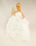 Layered Lace White Barbie Dress