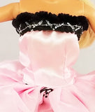 Pink and Velvety Black Dress for Barbie Doll