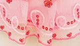 Flower Sequine Magenta and Pink Tulle Barbie Dress