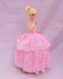 Layered Lace Light Pink Barbie Dress