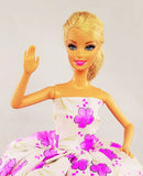 Flowery Lilac and Purple Barbie Dress