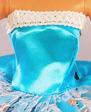 Flower Sequine Tulle Blue Barbie Dress