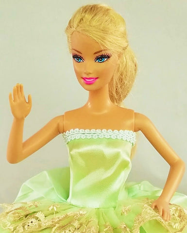 Buy Vivek Barbie Girls Plating/Full Length Party Green Wear Online at Best  Prices in India - JioMart.